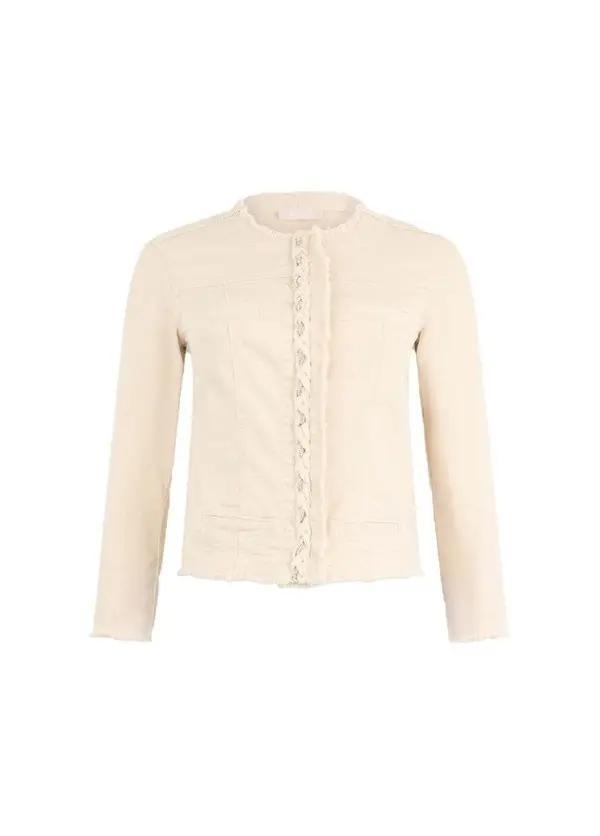 Jacket with rhinestones