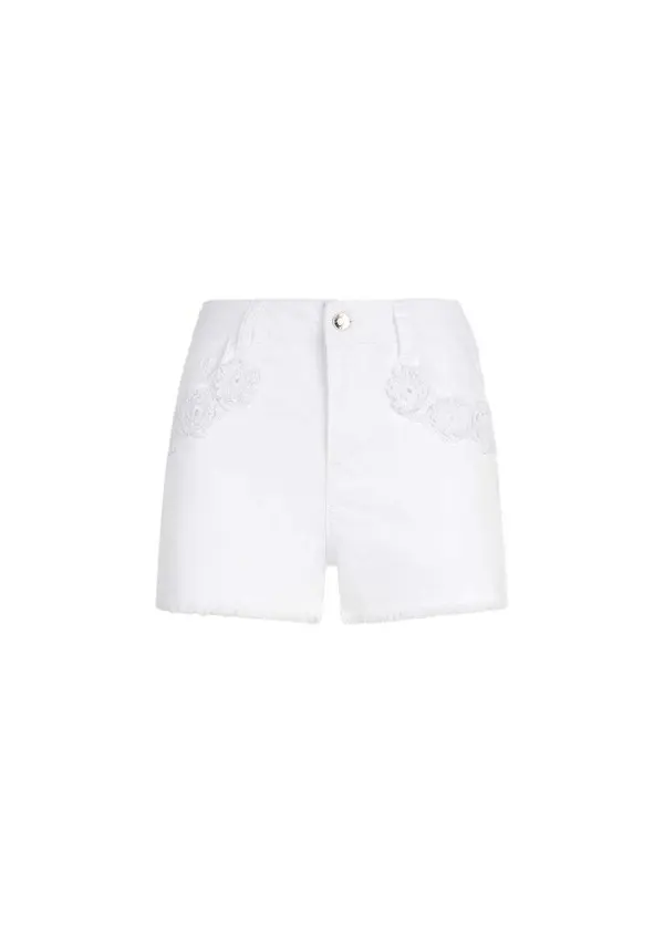 High Rise Crochet Detailed Shorts