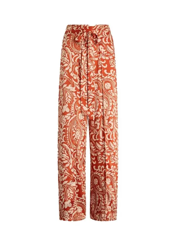 Printed Twill Trousers