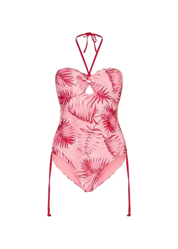 Palm Print One-piece swimsuit