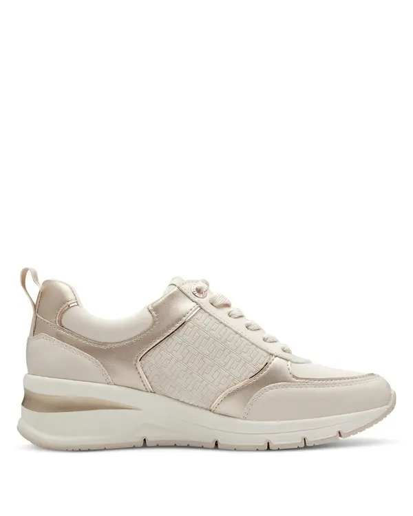  Embossed Side Zip Sneakers
