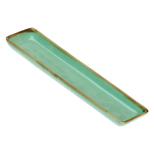 CONCERTO VERDE ACQUA rect tray 32x8