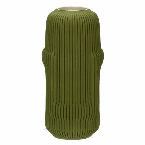 LINEN DECO VASE GREEN DECORATION