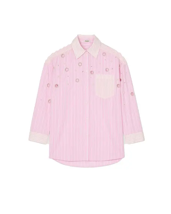 striped Rhinstone shirt