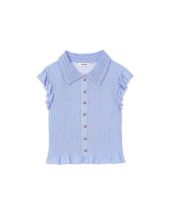 Striped Smocked T-shirt