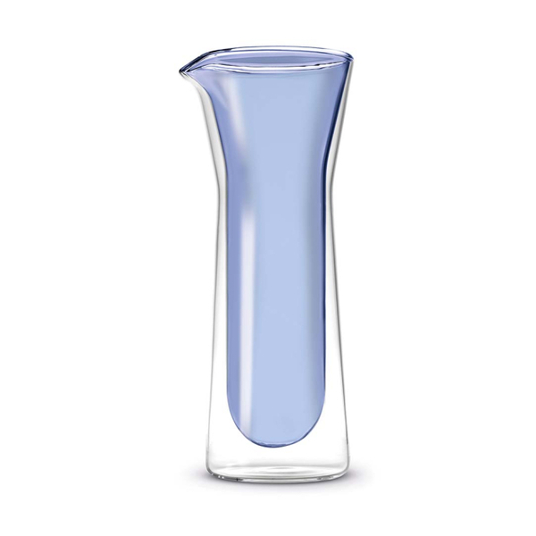 Double wall glass carafe