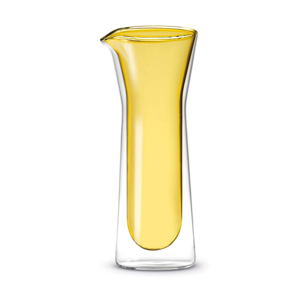 Double wall glass carafe
