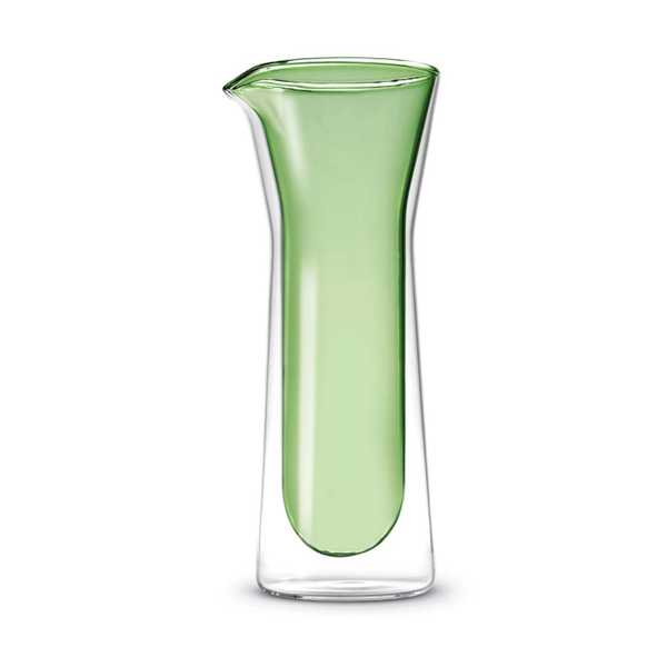 Double wall glass carafe