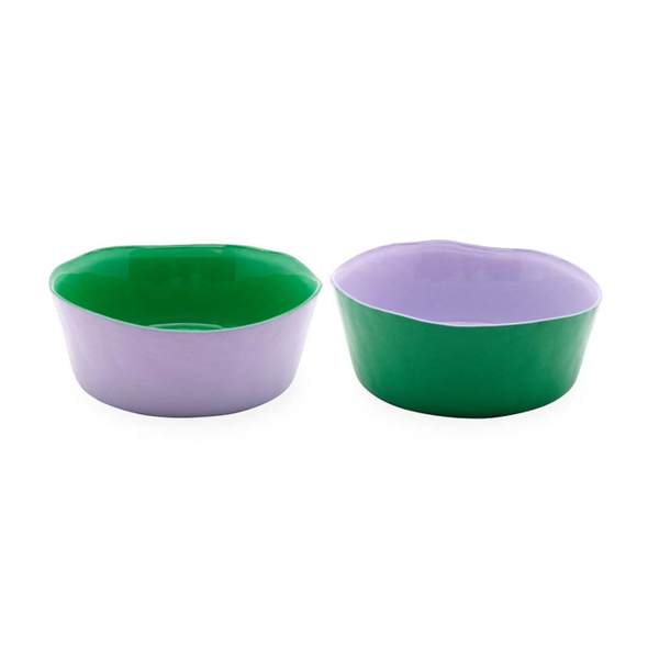Set of 2 - glass bowls Diameter 16 cm