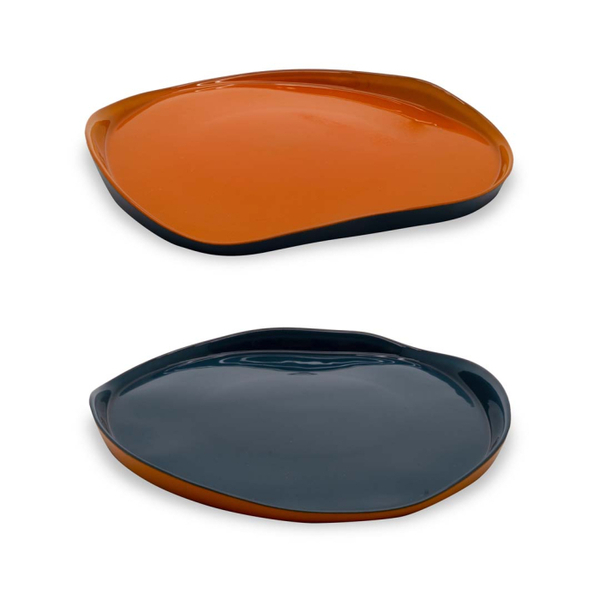 Set of 2 - glass plates Diameter 21 cm