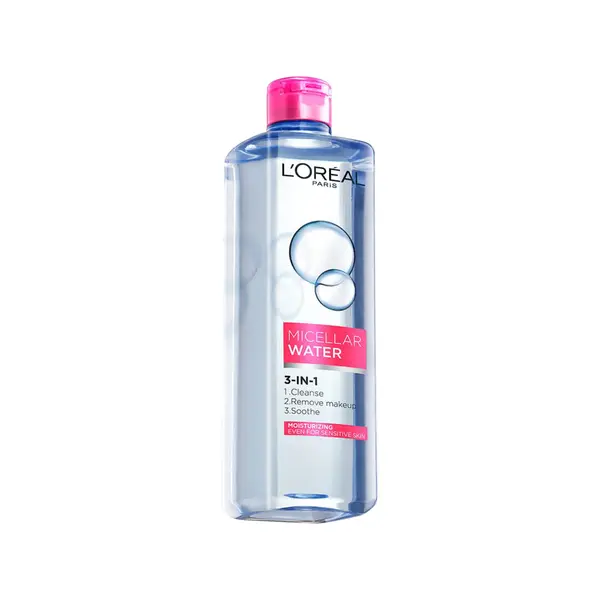 L'Oréal Paris 3-in-1 Refreshing Micellar Water, deep cleansing moisturize micellar for dry to normal skin 400ML