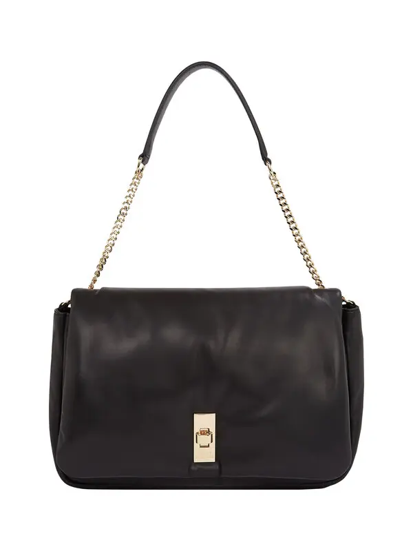  Soft Leather Maxi Shoulder Bag