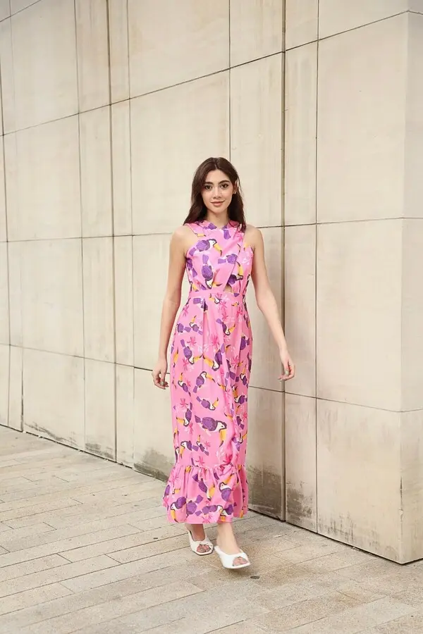 Maxi x-Neck Dress