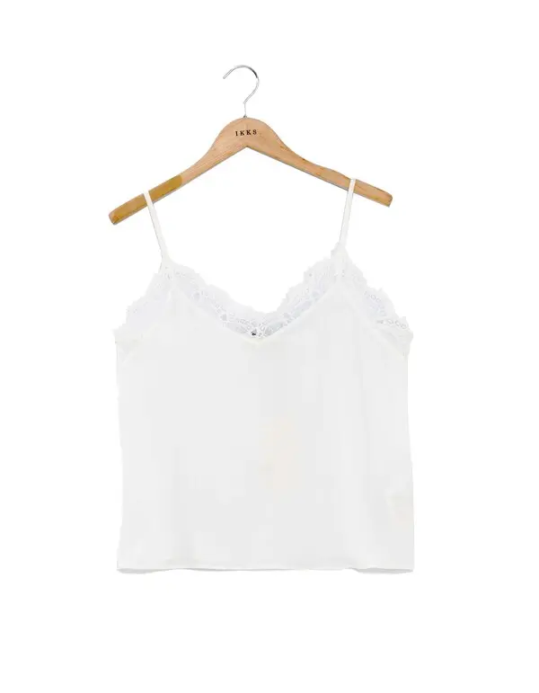satin lace camisole Top