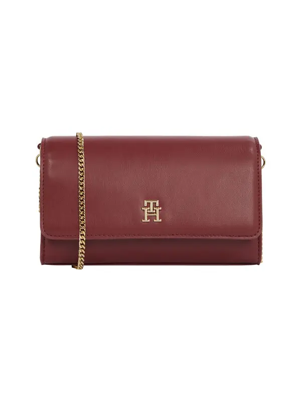 Soft Leather Chain Crossbody Bag