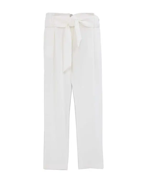 belted high-waist trousers