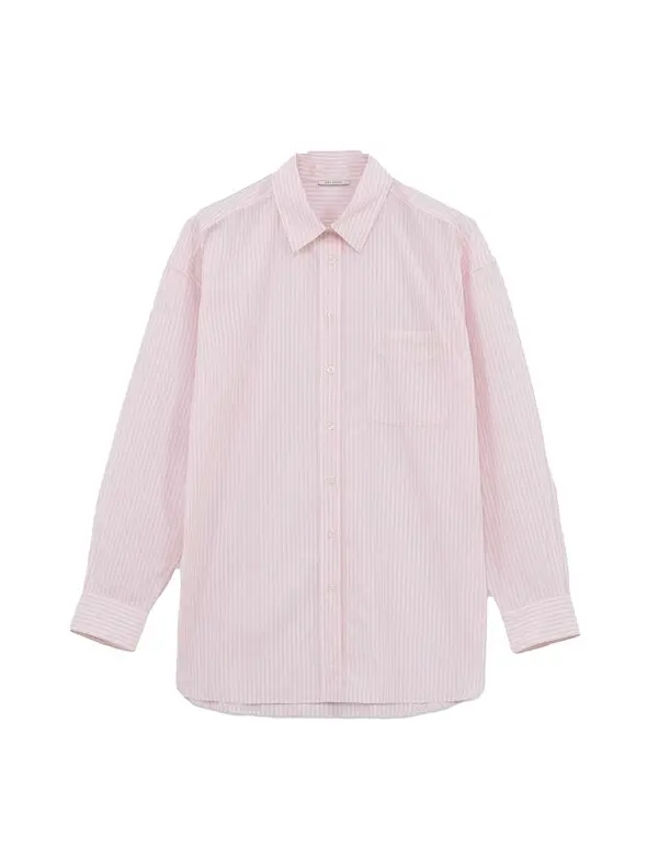 oversize organic cotton striped shirt