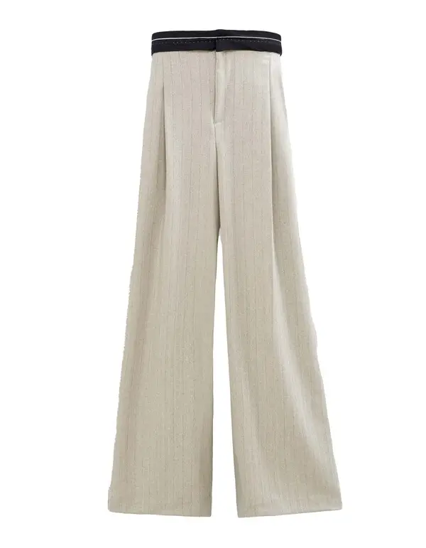suit pants with lurex stripes