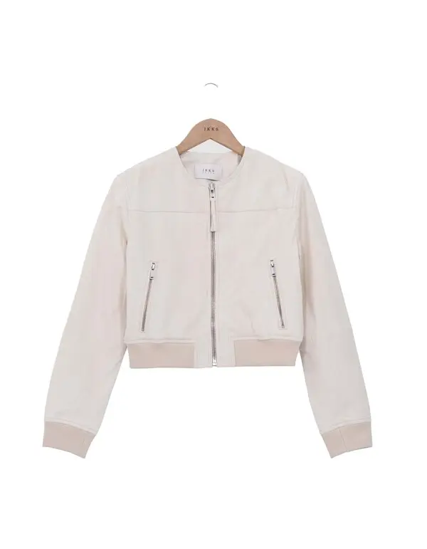 Suede Leahther Short Jacket