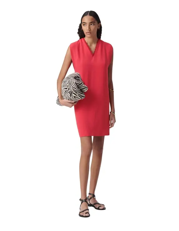 V-neck Short Dress