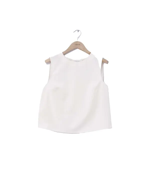 linen and cotton sleeveless top