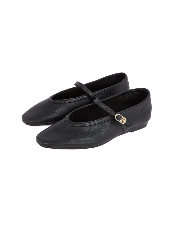  Mary Jane Soft Leather Ballerina Flats