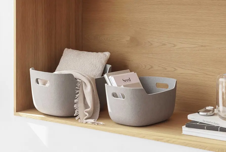 Tidy Basket 40x29x20cm Tin