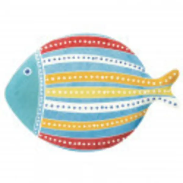 Porcelain dish 31x21,5 cm. SEA FRIENDS