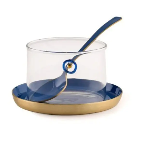 Set of 6 - Meghle Glass with Saucers 