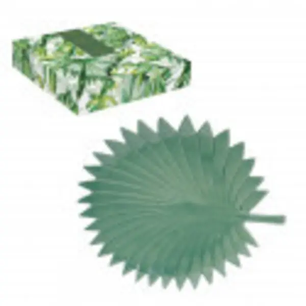 Porc.Serving platter 35x29 cm palm leaf shape in