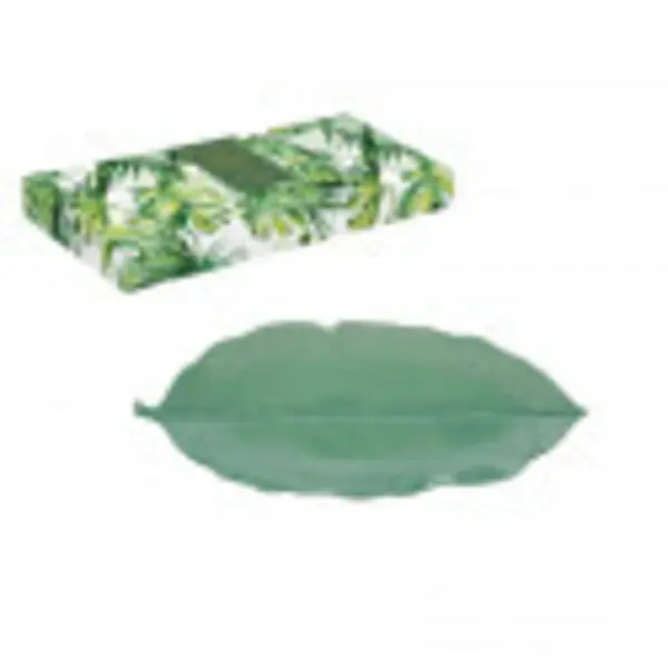 Porc.Serving platter 39x16 cm tropical leaf shape