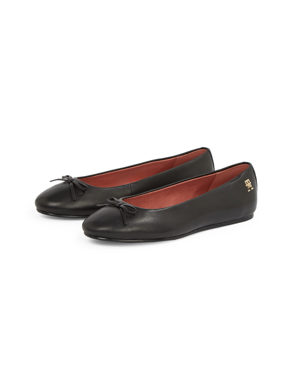  Leather Ballerina With Bow