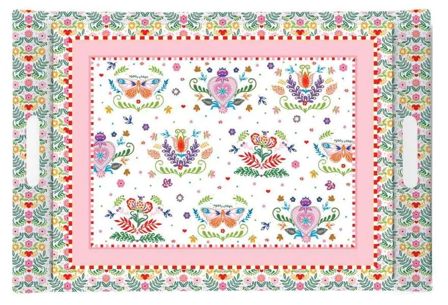 Tray 49x34 SPRING FOLK