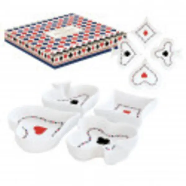 Appetizer set 4 porcelain bowls Ø 10,5 cm in gift