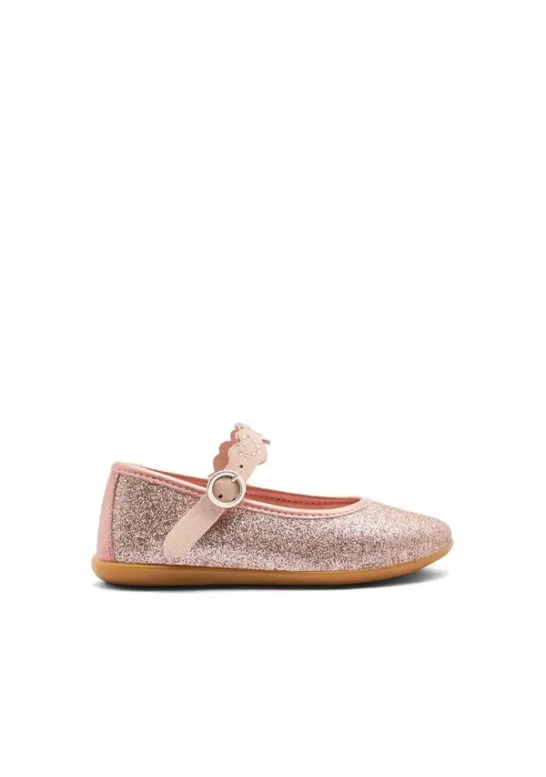 Glitter Strip Ballerinas