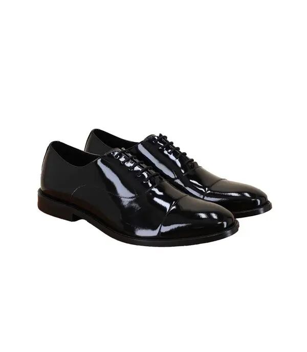  Patent leather derby shoes