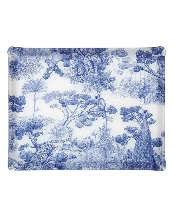 ACRYLIC TRAY 46x36CM ANIMALIA BLUE