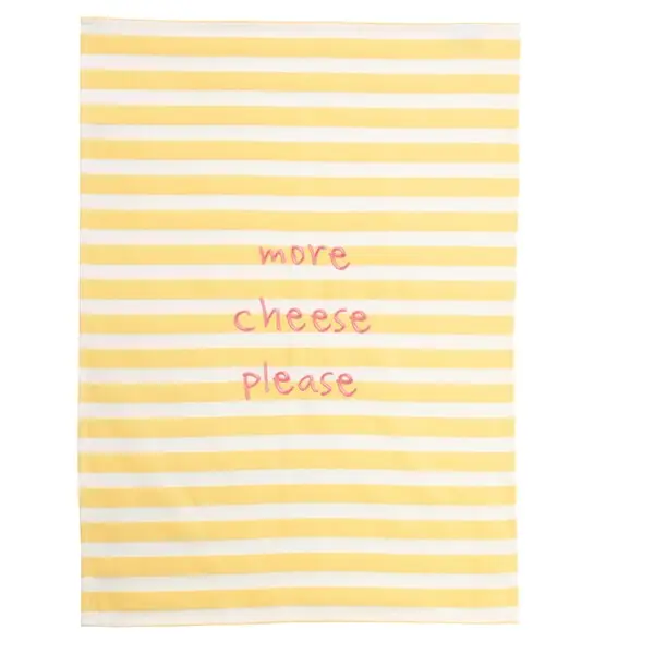 kitchen towel, more cheese please Image