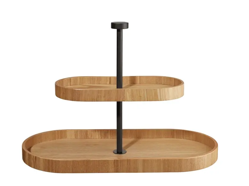 etagere 2-tiered, oval