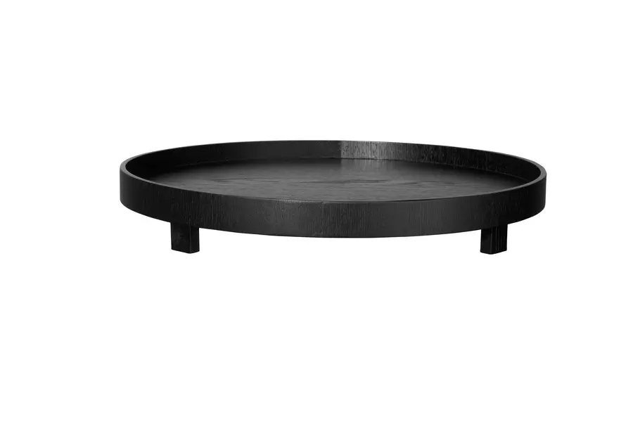 tray with feet, black