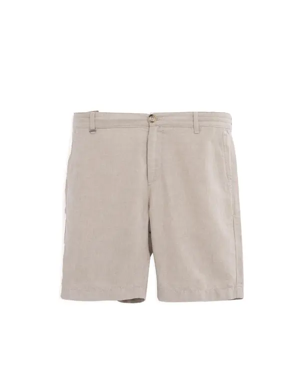 linen and cotton Bermuda shorts