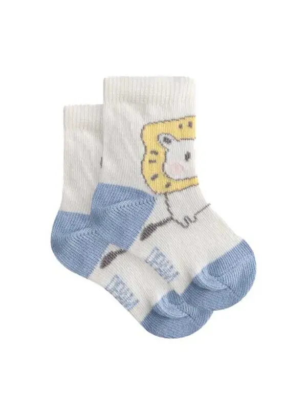 Chaussettes naissance motif lion 