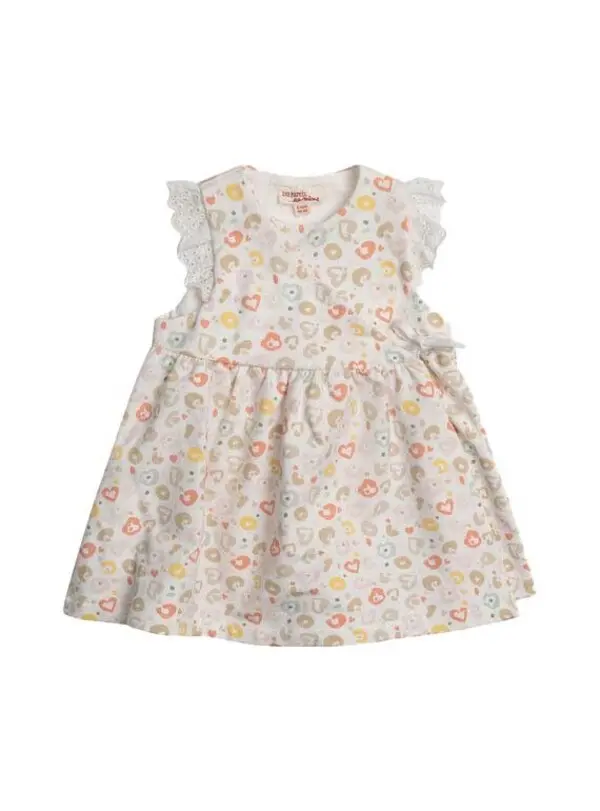 newborn dress with leopard print