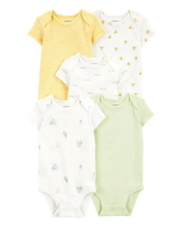 5-Pack Short-Sleeve Bodysuits