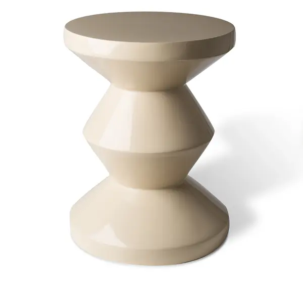  Zig Zag Beige Stool