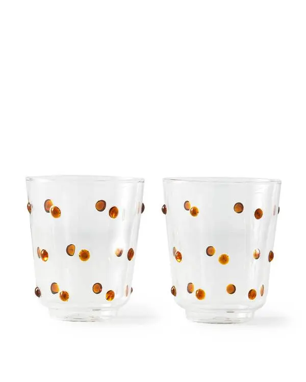 Set of 2 - Tumbler Nob Amber