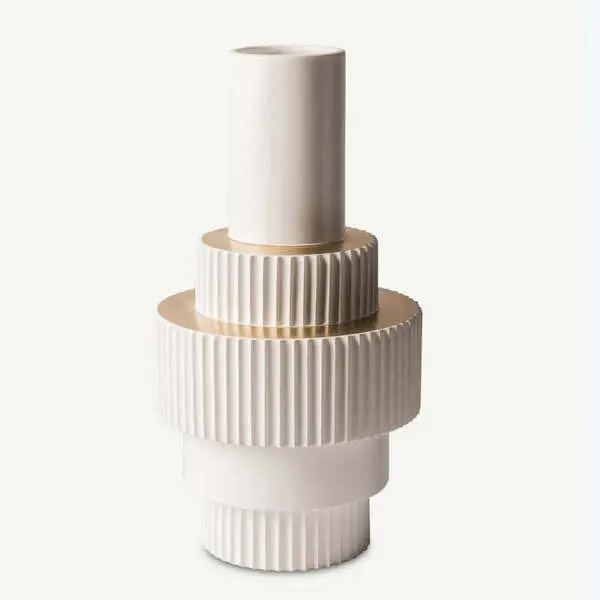  Vase Gear White L