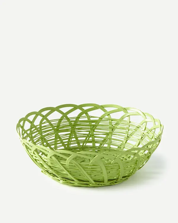  Basket Bakkie Round Light Green