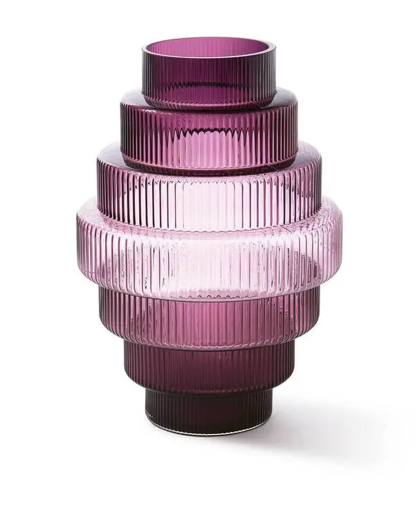  Vase Steps Dk. Purple Large