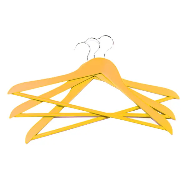  Set of 3 Pieces Kids Hangers Yellow